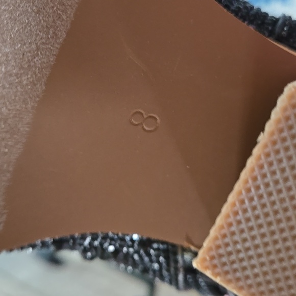 Sparkling Black Heeled Boots for Women - Picture 12 of 17